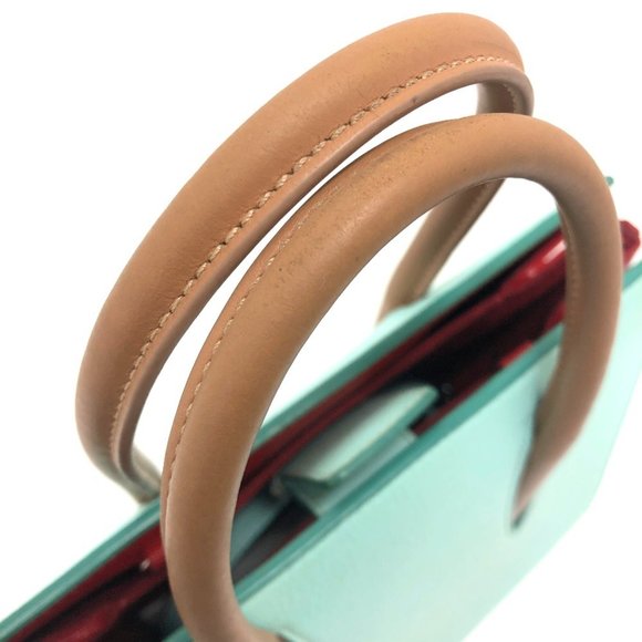 CHRISTIAN LOUBOUTIN Blue Leather Shoulder Bag - Picture 6 of 14